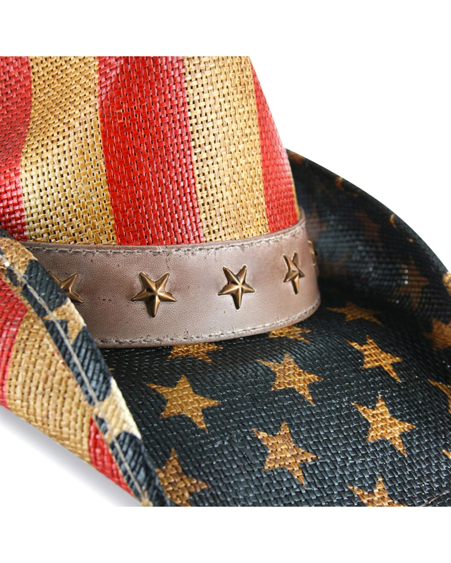 Cody James Men's Justice American Flag Drifter Straw Cowboy Hat
