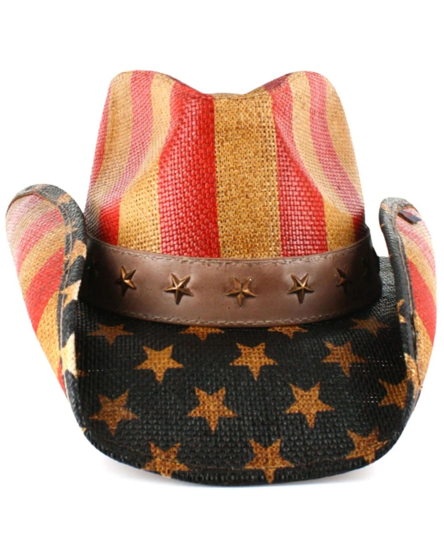Cody James Men's Justice American Flag Drifter Straw Cowboy Hat