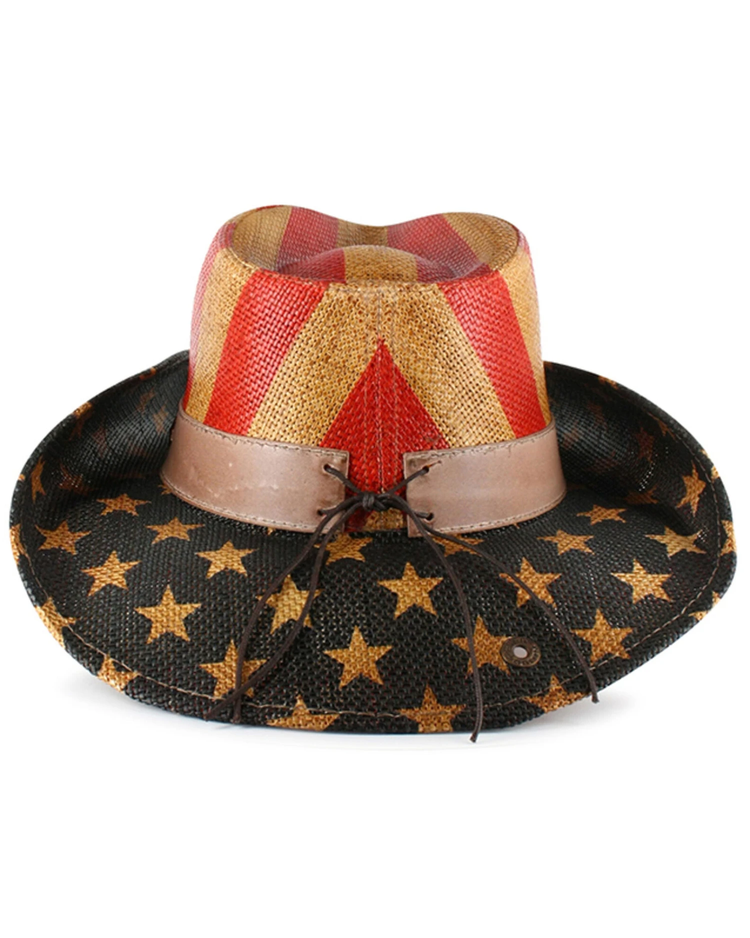 Cody James Men's Justice American Flag Drifter Straw Cowboy Hat