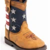 Cody James Toddler Boys' USA Flag Western Boots - Broad Square Toe