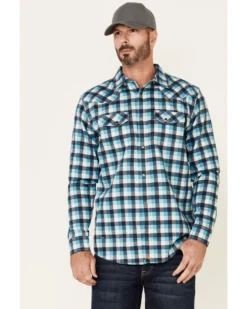 Cody James Men's FR Plaid Print Long Sleeve Work Shirt 