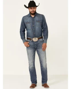 Cody James Core Men's Buster Stretch Medium Wash Slim Straight Jeans 