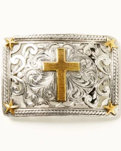 Cody James Men's Filigree Cross Buckle