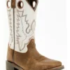 Cody James Boys' Pull On Leather Western Boots - Broad Square Toe 