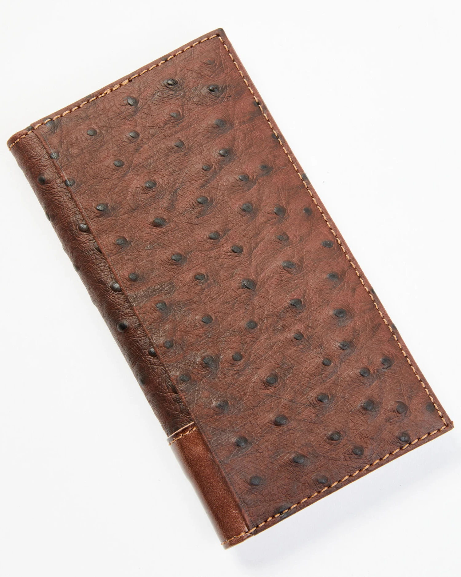 Cody James Men's Bifold Ostrich Print Embossed Rodeo Wallet