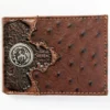 Cody James Men's Bifold Ostrich Print Embossed Bi-Fold Wallet