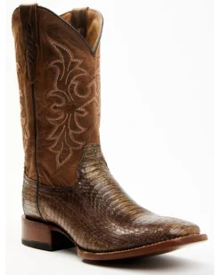 Cody James Men's Cobra Brown Exotic Western Boots - Broad Square Toe 