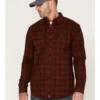 Cody James Men's FR Plaid Print Long Sleeve Snap Work Shirt 