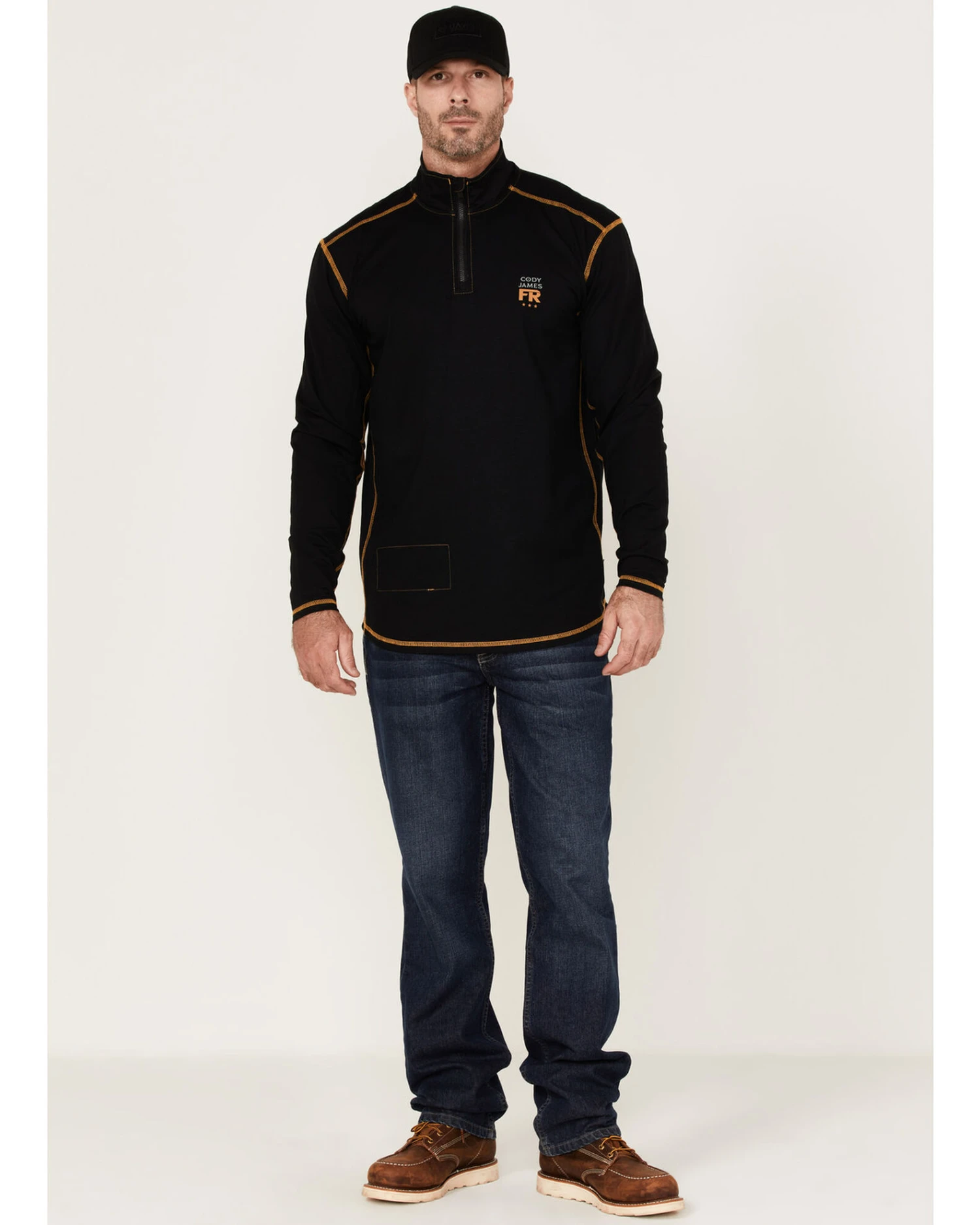 Cody James Men's FR Knit 1/4 Zip-Front Work Pullover