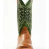 Cody James Men's Peridot Green Leather Western Boots - Broad Square Toe