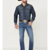 Cody James Men's Silverton Light Wash Stretch Relaxed Bootcut Jeans 