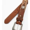 Cody James Men's Southwestern Concho Ribbon Inlay Belt