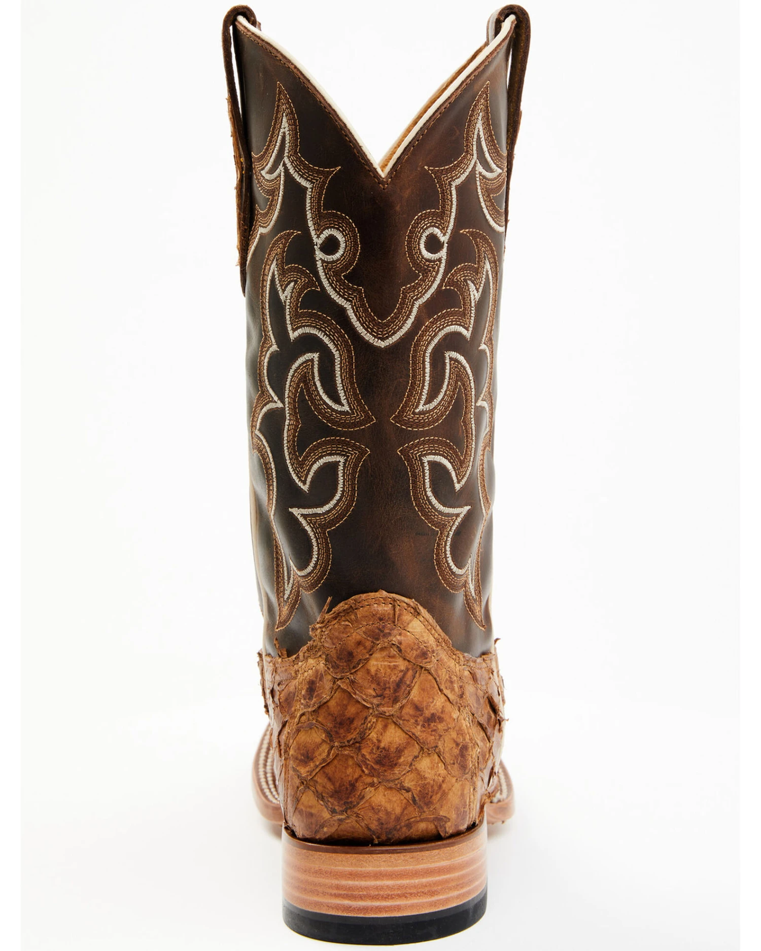 Cody James Men's Exotic Pirarucu Skin Western Boots - Broad Square Toe