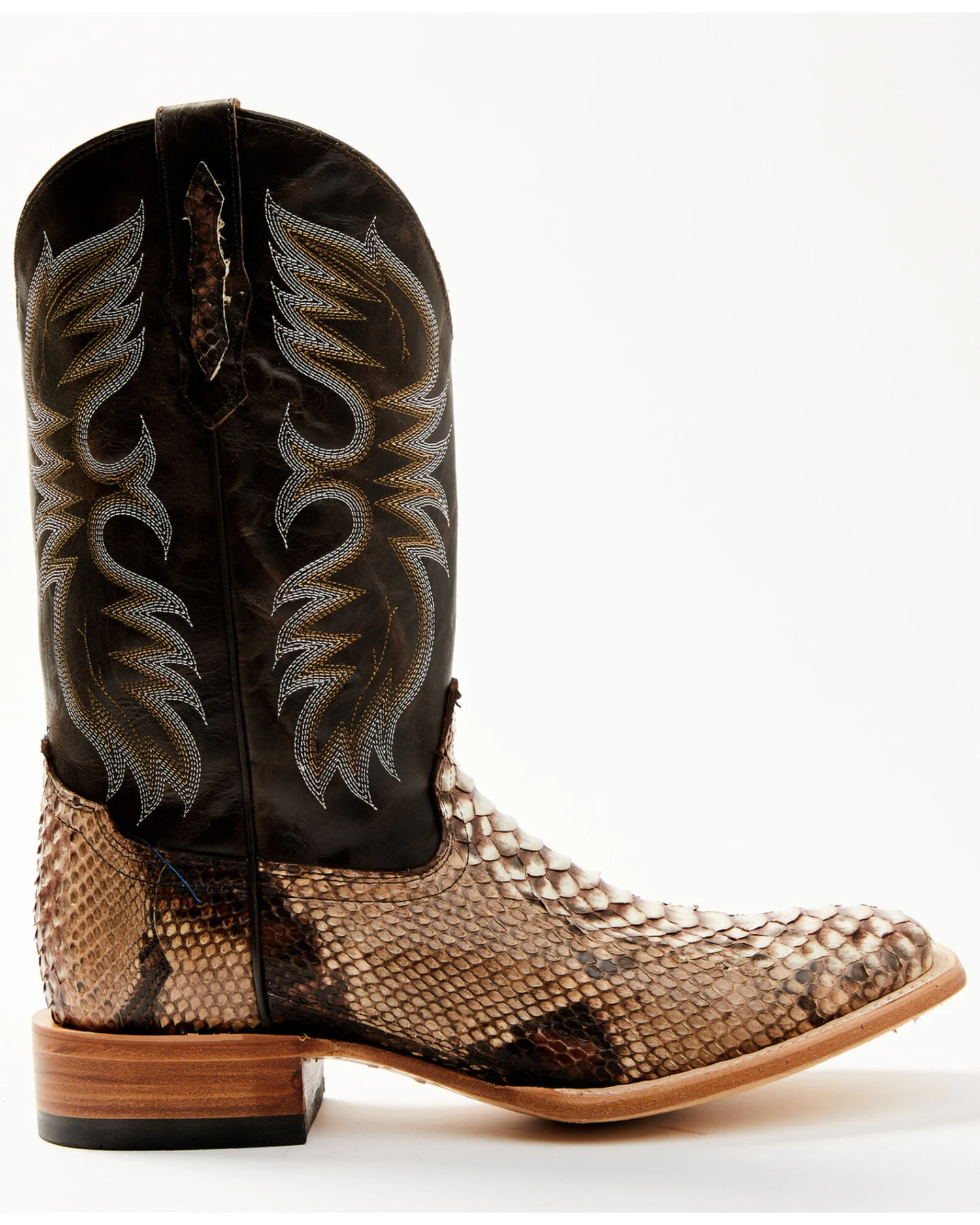 Cody James Men's Exotic Python Western Boots - Broad Square Toe