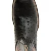 Cody James Men's Exotic Full-Quill Ostrich Western Boots - Broad Square Toe