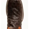 Cody James Men's Sienna Genuine Ostrich Exotic Western Boots - Broad Square Toe
