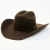 Cody James Men's 5X Chocolate Self Band Cattleman Fur Blend Western Hat