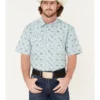 Cody James Men's Wagon Southwestern Print Short Sleeve Western Snap Shirt 