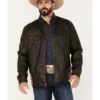 Cody James Men's Houston Distressed Moto Jacket