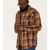 Cody James Men's Wood Chuck Large Plaid Print Long Sleeve Snap Western Flannel Shirt - Big & Tall 