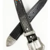 Cody James Men's Basketweave Billet With Southwestern Strap 3PC Buckle Belt