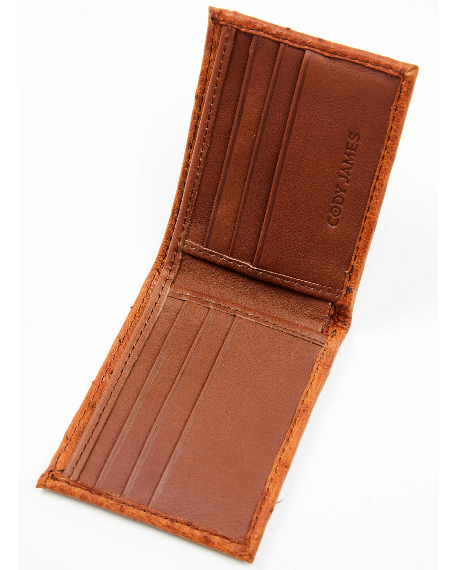 Cody James Men's Bi-Fold Ostrich Wallet