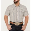 Cody James Men's Tie Down Striped Short Sleeve Western Snap Shirt