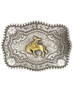 Cody James® Men's Bucking Bronc Rectangle Belt Buckle